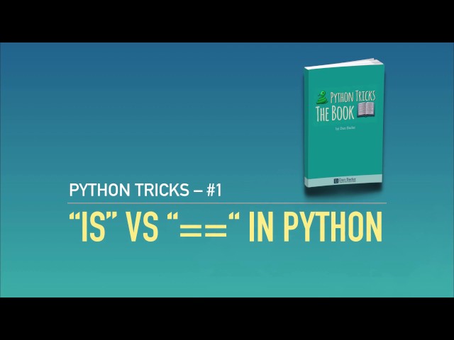 "is" vs "==" in Python – What's the Difference? (And When to Use Each)