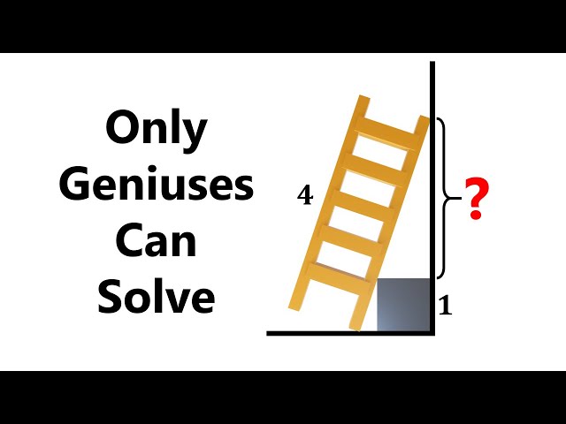 The ladder and box problem - a classic challenge!