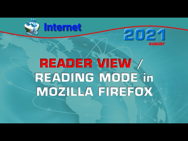 Reader View in Mozilla Firefox