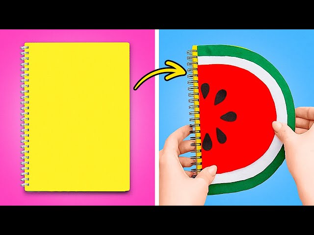 Colorful DIY School Supplies And Smart School Tricks