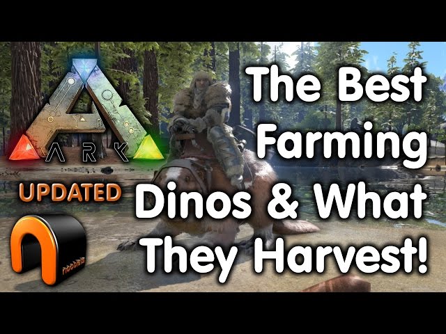 Ark: Survival Evolved - FARMING DINOS and WHAT THEY HARVEST (Updated)