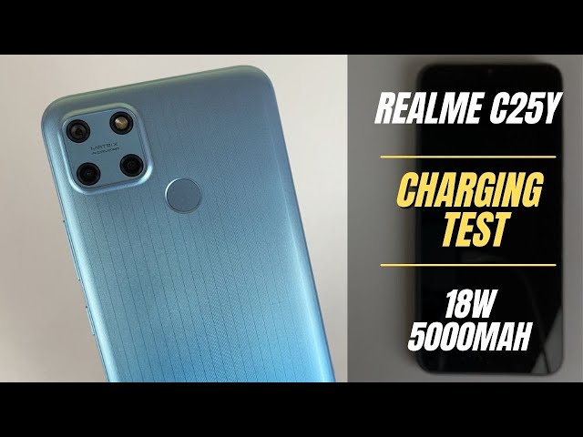 Realme C25Y Battery Charging Test 0% to 100% | 18W fast charger 5000 mah