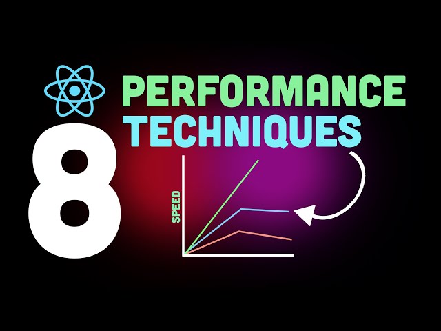 8 React Js performance optimization techniques YOU HAVE TO KNOW!