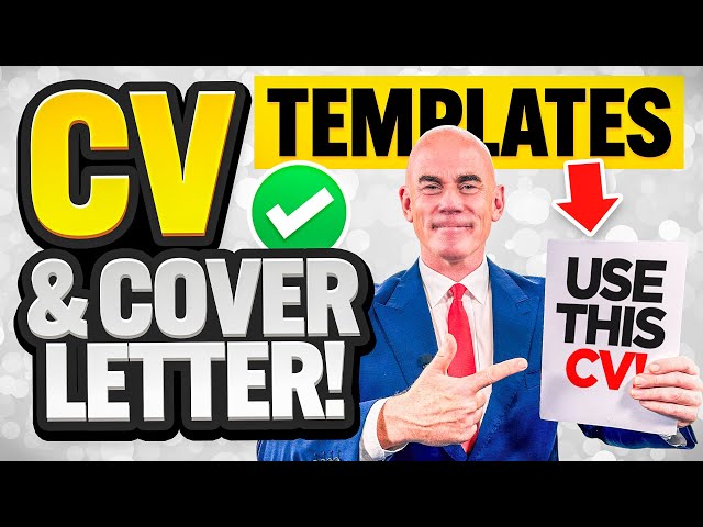 HOW TO WRITE A CV in 2024! (SAMPLE CV & COVER LETTER TEMPLATES FOR JOB APPLICATIONS!)