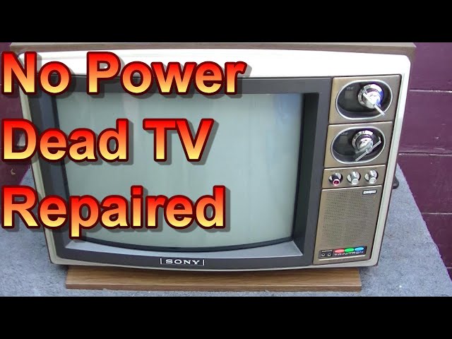 1975 Sony Trinitron KV1712 No Power Diagnosis And Repair Vintage Color Television Set