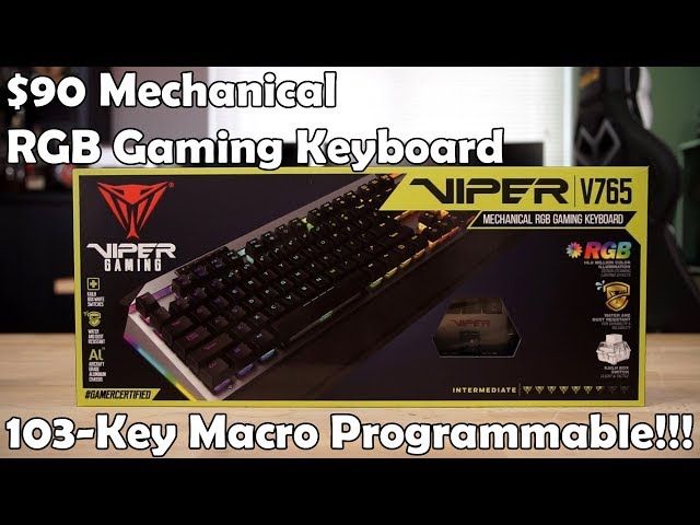 $90 Programmable Mechanical Keyboard - Viper V765 Review