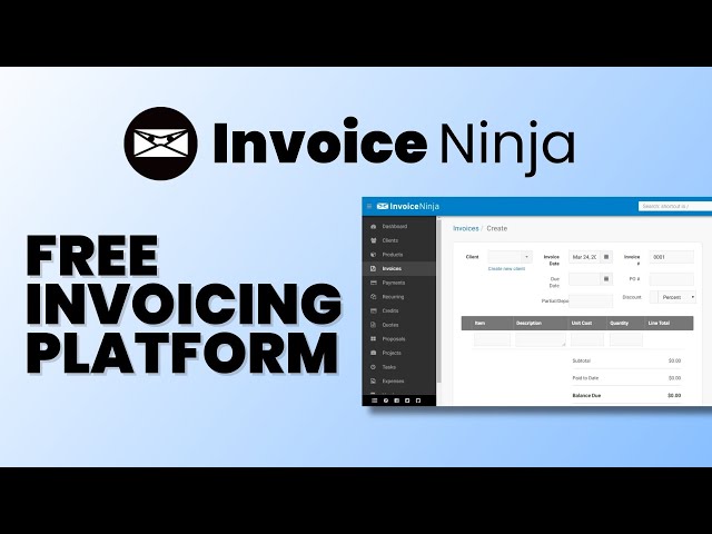 The Free Ultimate Invoicing and Billing Solution: Invoice Ninja