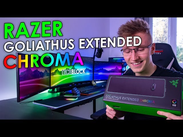 Unboxing Razer's Goliathus Extended Chroma Mouse Mat!