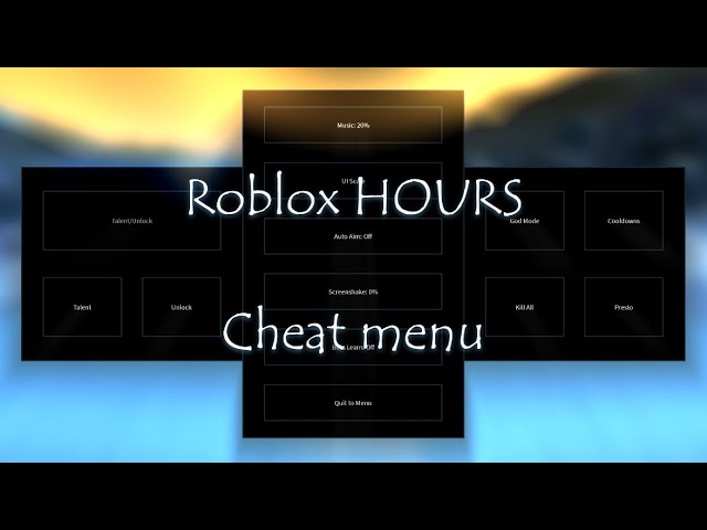 Cheat menu | Roblox HOURS