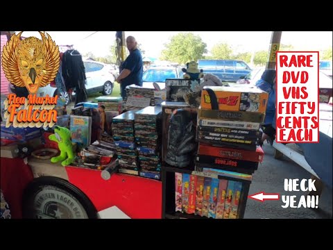Rare Anime + Horror VHS and DVDs at Flea Market