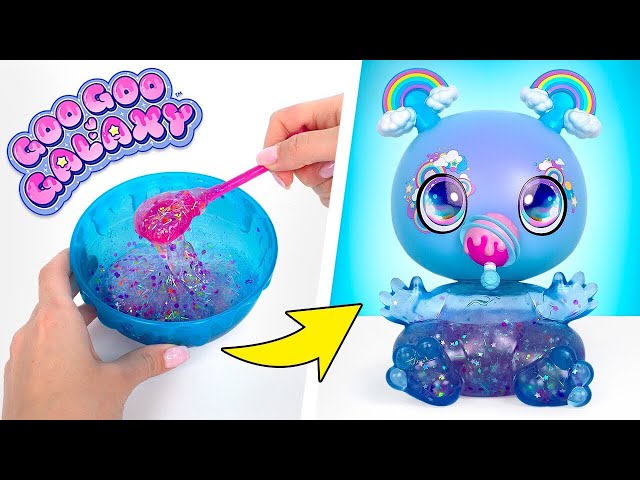 Goo Goo Galaxy Puppe | DIY Schleim & Glitzer Set - Erstellen, Füttern, Füllen & Nachfüllen