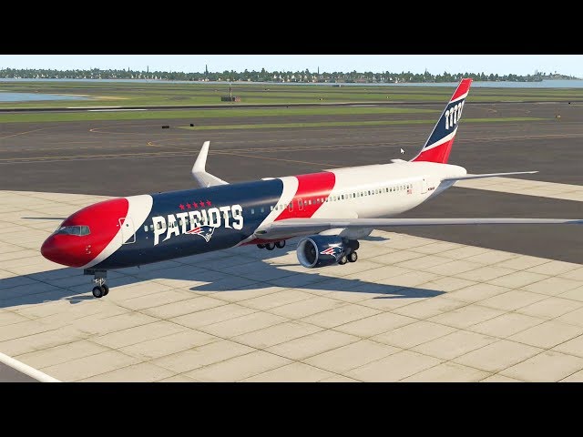 X-Plane 11 - Flying New England Patriots to Minnesota for Super Bowl 52 (Boeing 767-300) LIVE STREAM