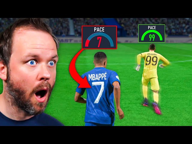 FIFA but Player's Speed = Shirt Number