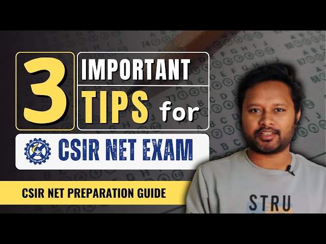 3 Important Tips for CSIR NET Exam Preparation | All 'Bout Chemistry
