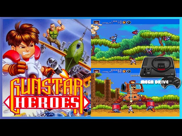 Gunstar Heroes - Sega Mega Drive (Genesis) gameplay on Mister FPGA