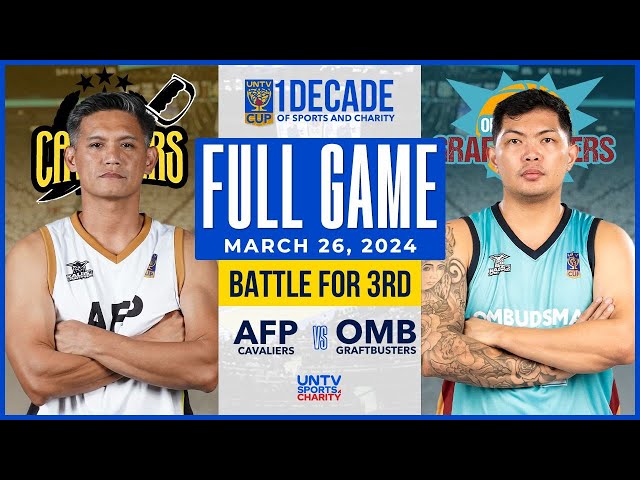 AFP Cavaliers vs Ombudsman Graftbusters  FULL GAME – March 26, 2024 | UNTV Cup Season 10