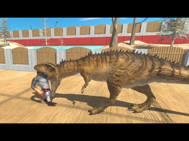 Carcharodontosaurus vs All Mutant Primates — Death Run — ARBS 1.0 Update