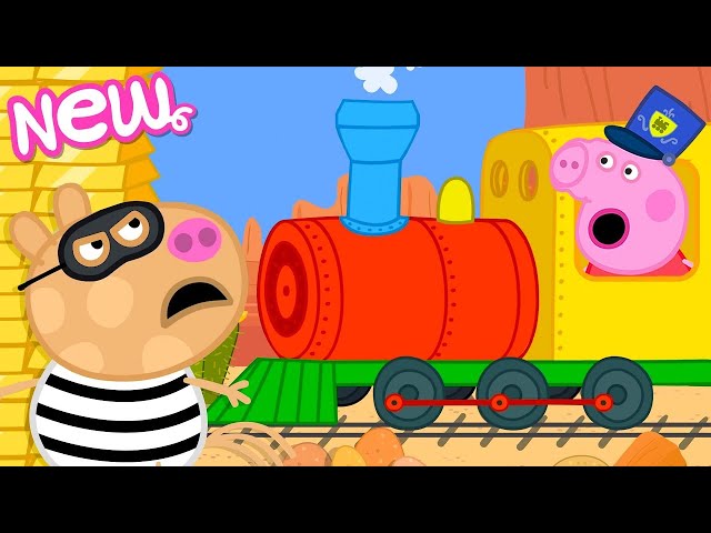 Peppa Pig Tales 🚂 The Great Train Robbery 💰 BRAND NEW Peppa Pig Episodes
