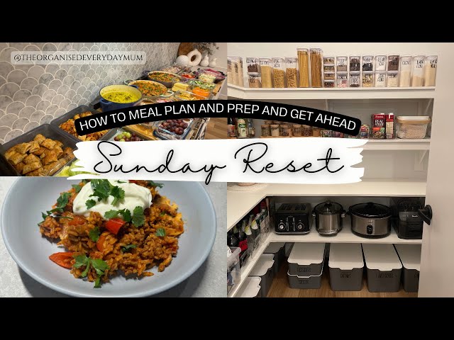 Sunday Reset - Weekly Meal Plan and Prep in Two Hours!
