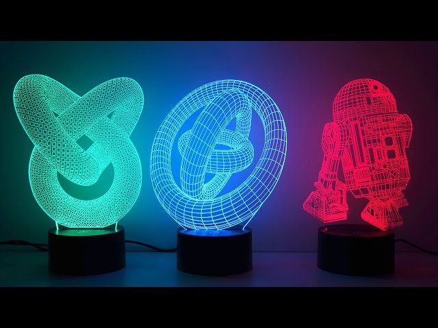 3D illusion novelty LED lamps