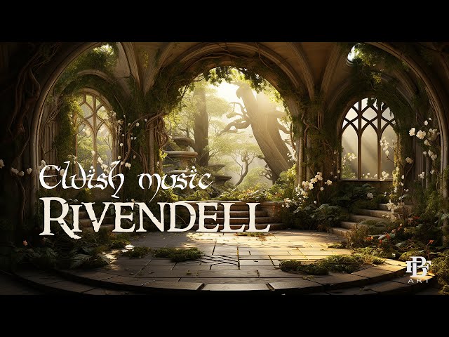 Journey to Rivendell, Elvish home interior & Tranquil Elvish Music  #lotr #ambientmusic