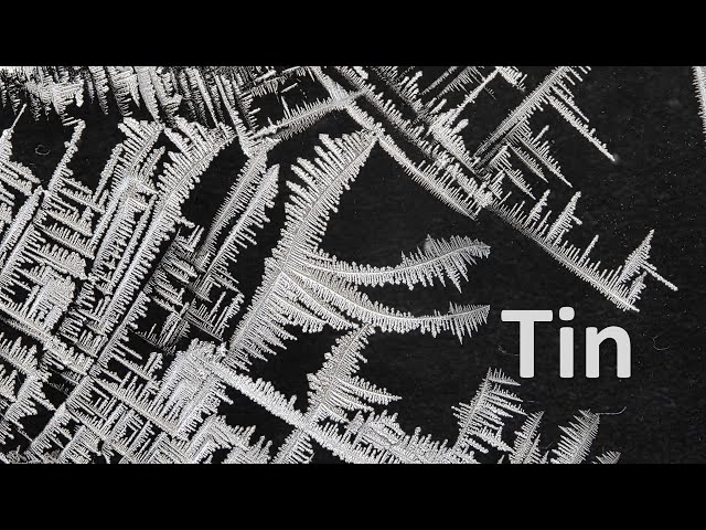 The hidden beauty of tin crystals growth (revealed by macro-video)