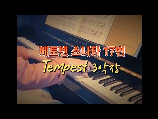 Beethoven Sonata No.17 Op.31-2 "Tempest" 3rd mov. | 베토벤 소나타 17번 3악장