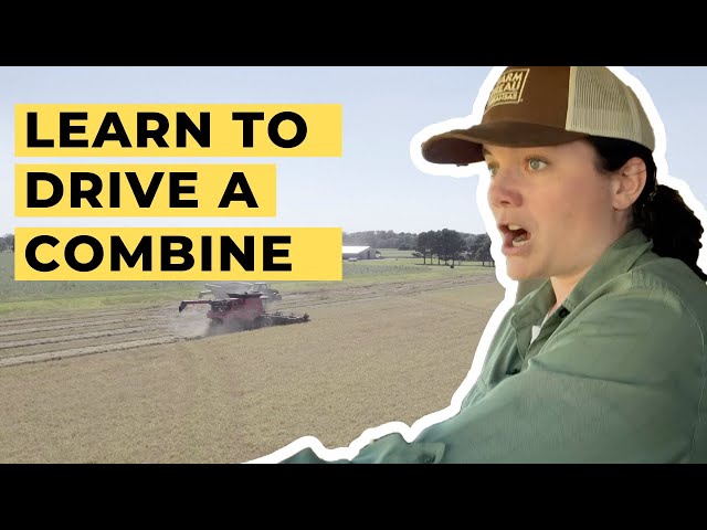 Learn to Drive A Combine | On The Farm With Jenny