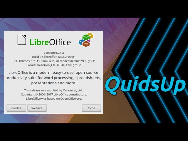 Quick Look at LibreOffice as a Snap in Kubuntu 18.04
