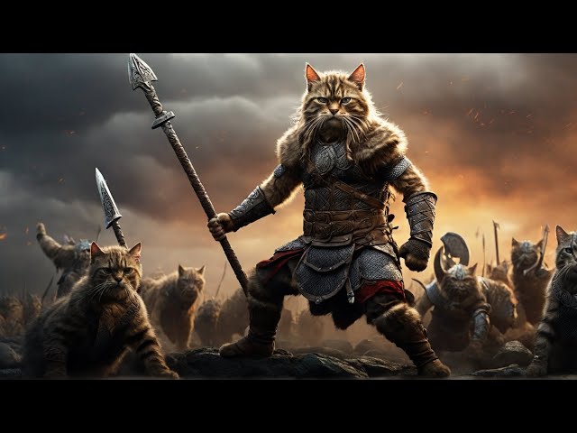 Valhalla calling! SKÅL! by Miracle Of Sound ft. Cats Vikings AI animation.