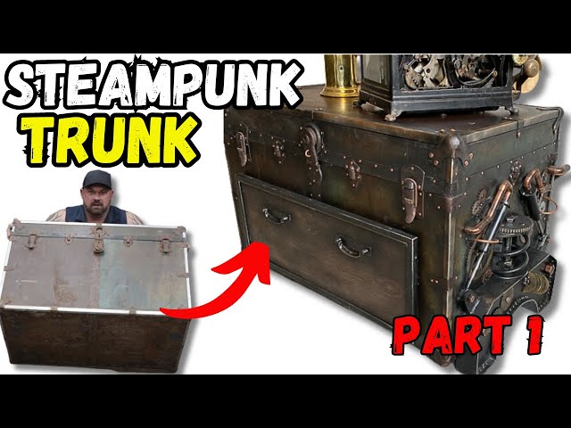 Part 1 Steampunk Steamer Trunk Coffee Table