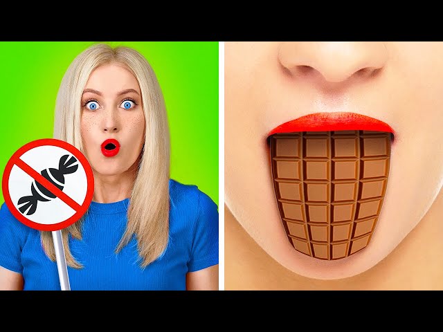 COOL WAYS TO SNEAK FOOD INTO SCHOOL || Best Food Hacks and Crazy DIY Ideas by 123 GO! Series