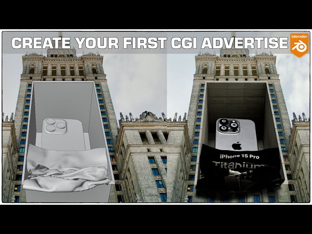 Create your first CGI Advertise in Blender | Blender VFX tutorial
