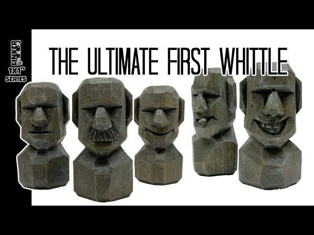 Carve Easter Island Heads,Great Beginner Project -Full Knife Only Tutorial from a 1x1