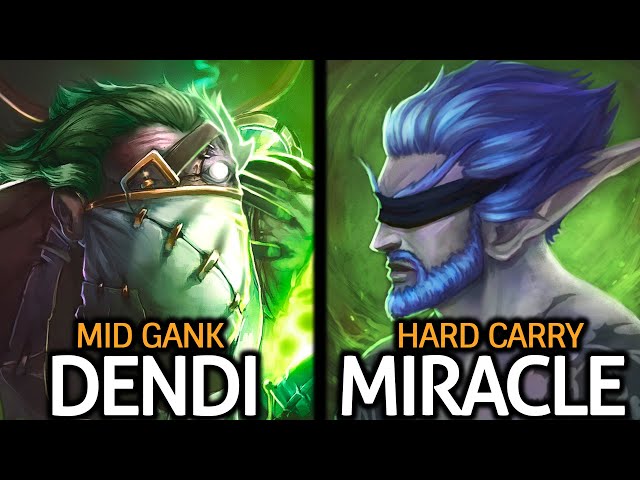 MIRACLE TB Carry ft DENDI Pudge Gank Two Legend Plays Dota 2