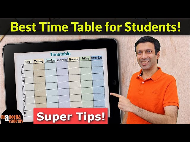 Best Time Table for Students