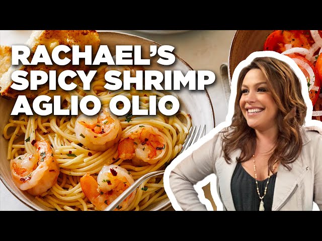 Rachael Ray Makes Spicy Shrimp Aglio Olio | Food Network