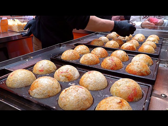 sold out every day! Amazing King Takoyaki with 10 Ingredients - Korean street food