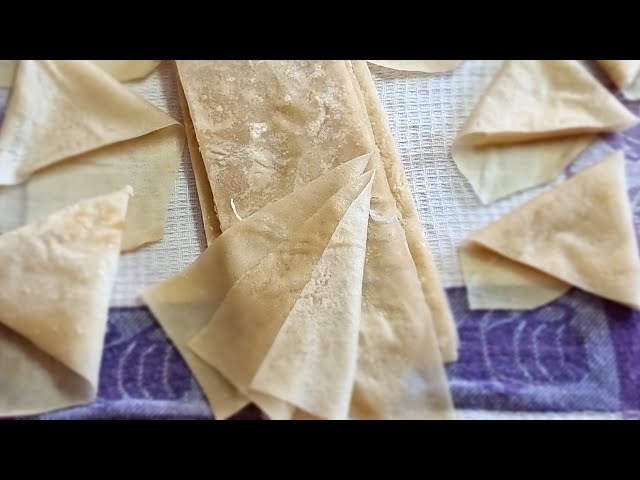 How To Make Samosa Pastry-Patti-Strips-Wraps-Pur-For Beginners-A Detailed Tutorial