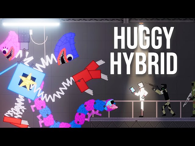 I made Huggy Hybrid from Poppy Playtime stuff - People Playtime 1.26.6