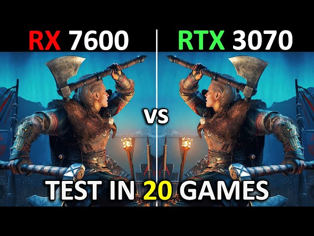 RX 7600 vs RTX 3070 | Test in 20 Games | 1080p | How Big Is The Difference? | 2024