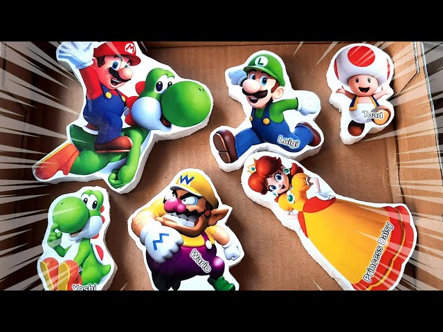 #72 New Box Full of NEW Mario Bros v Yoshi Fly Luigi Toad Falling asleep with Super Mario ASMR video