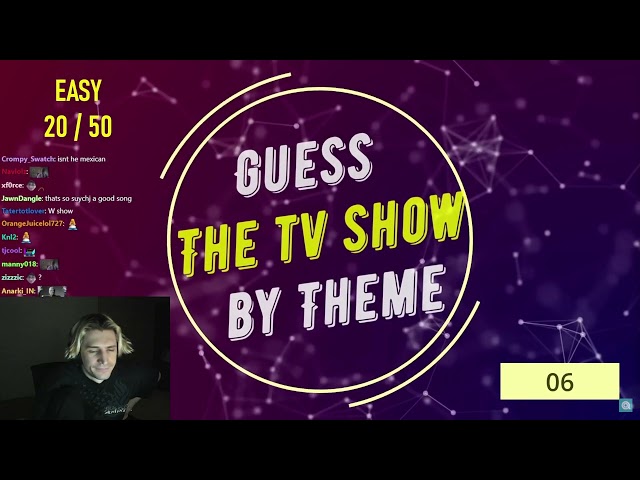xQc Guesses The TV Show By Theme