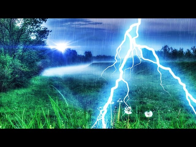 THUNDER & RAIN | Peaceful Nature Sounds For Focus, Relaxation or Sleep | White Noise 10 Hours