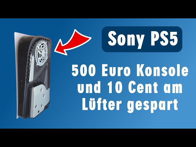 Sony Playstation 5 Lüfter laut - leiser machen - PS5 Anleitung Deutsch