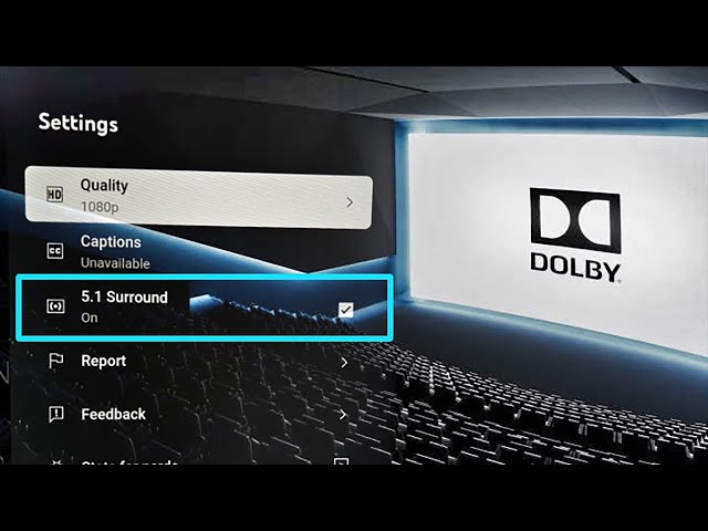 Dolby Audio Experience - 5.1 Surround Sound on YouTube-  Optimised for Dolby certified systems
