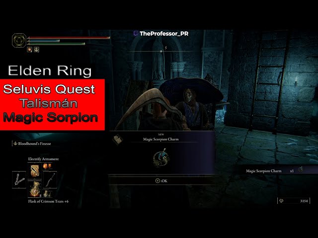 Elden Ring - Seluvi's Quest * Magic Scorpion Charm*
