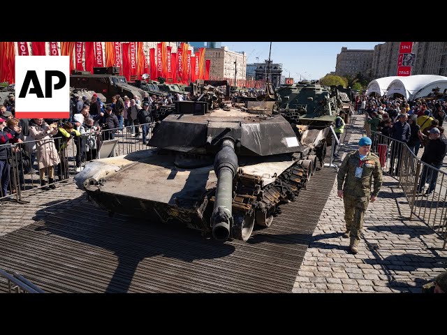 Russian exhibition includes Western military equipment captured in Ukraine