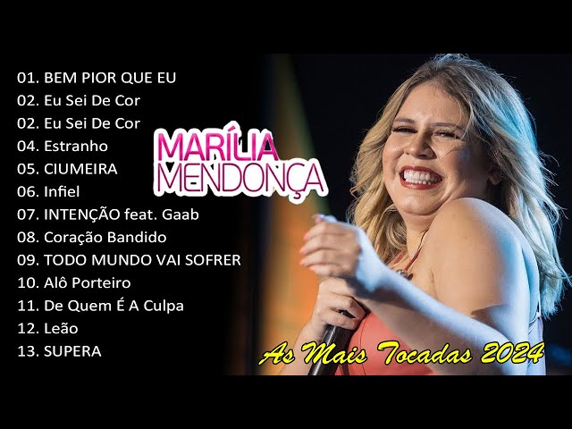 Marília Mendonça 2024 ~As Mais Tocadas do Marília Mendonça ~Top melhores músicas de Marília Mendonça