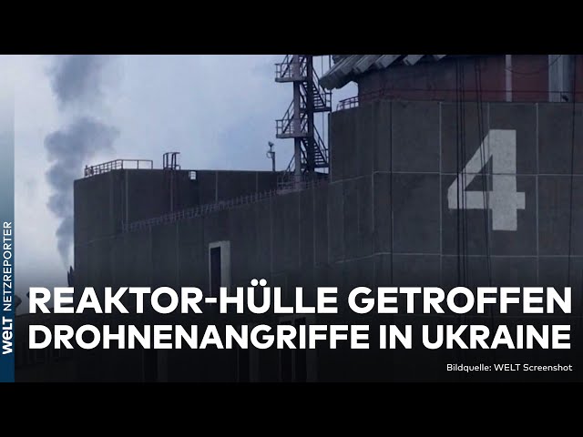PUTINS KRIEG: Hülle von Reaktor getroffen! Drohne trifft Atomkraftwerk Saporischschja in Ukraine